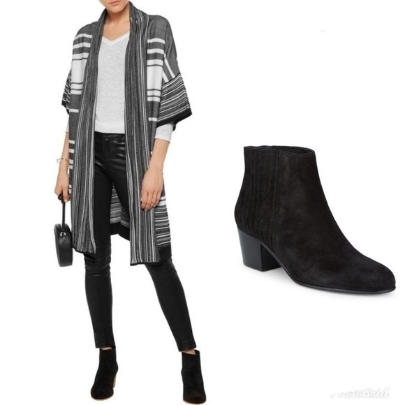 Vince | Haider Suede Ankle Boots Black - Picture 1 of 8